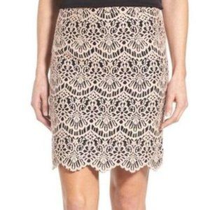 Halogen Scallop Edge Lace Skirt